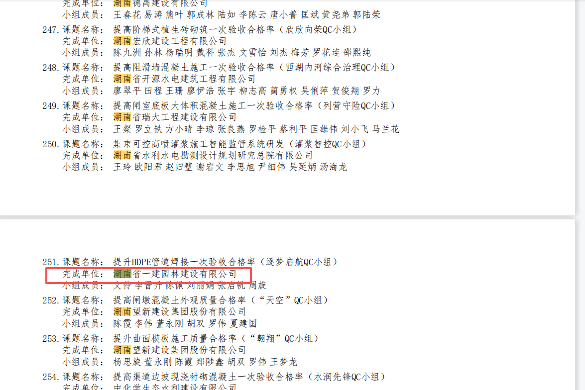 湖南省一建园林建设有限公司